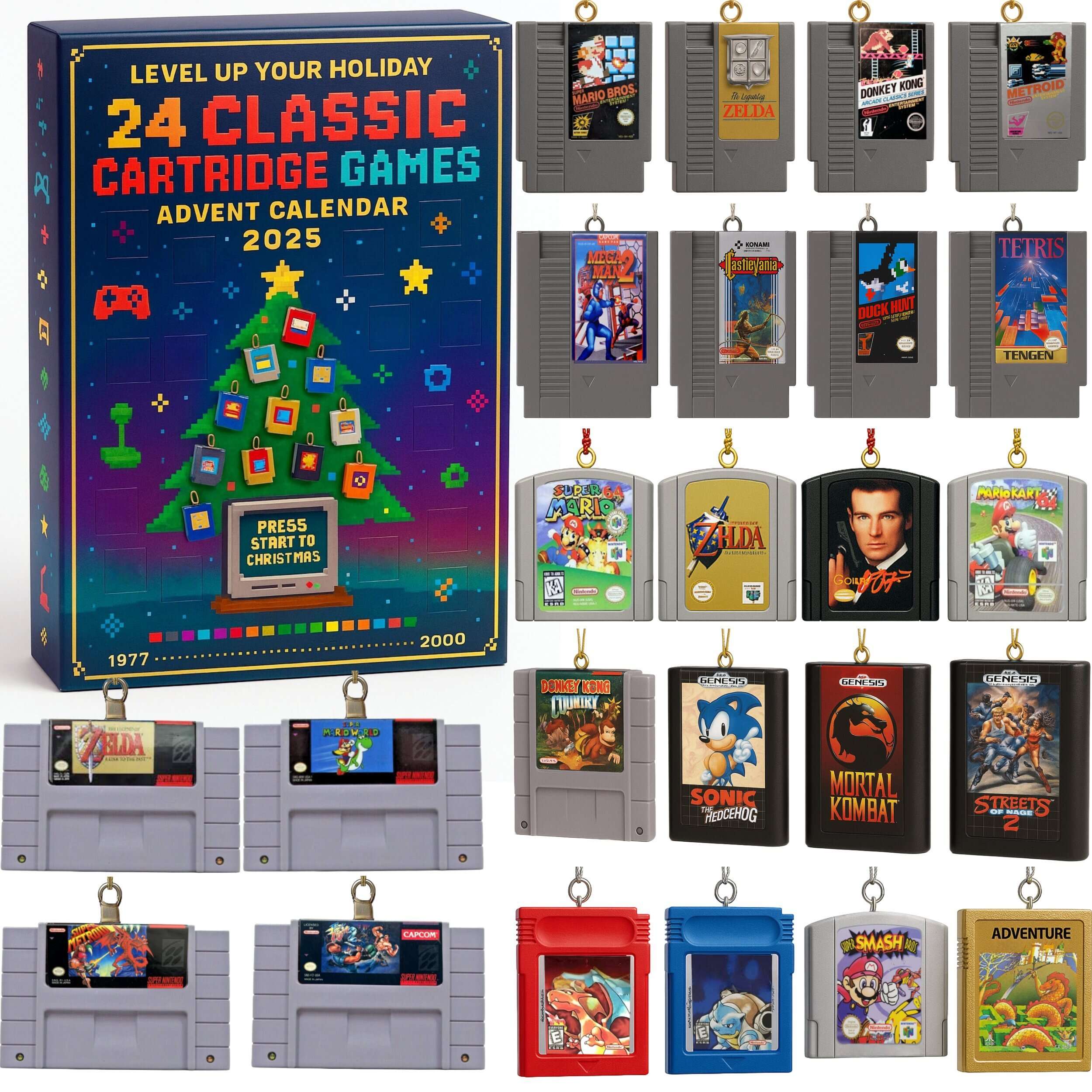 24 Classic Cartridge Game Advent Calendar 2025