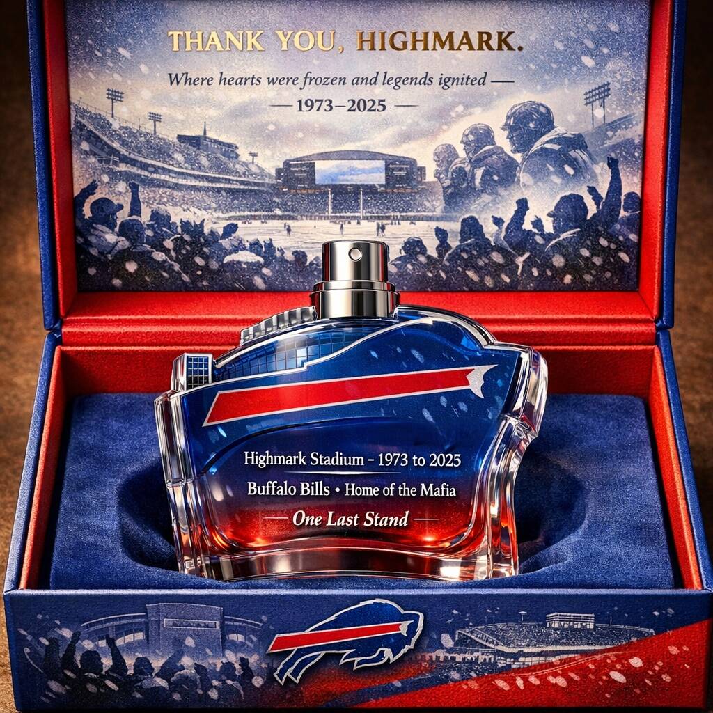 Bills Highmark Stadium Farewell Perfume Bottle
