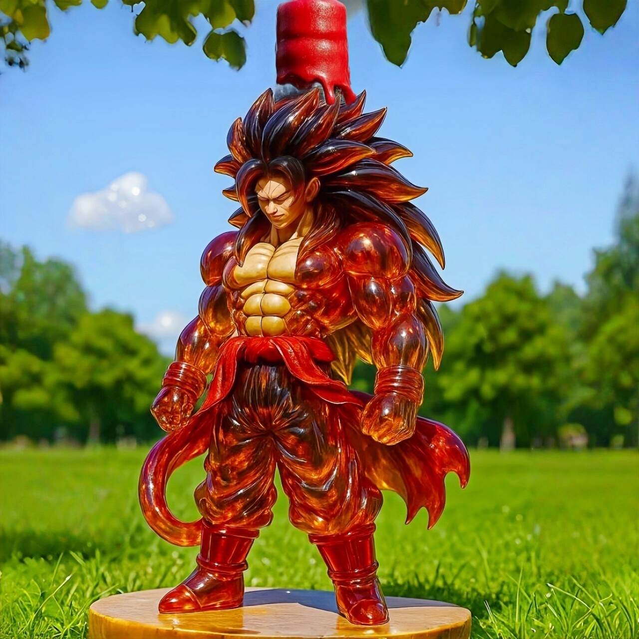 Dragon Ball Super Saiyan 4 Goku Whiskey Bottle