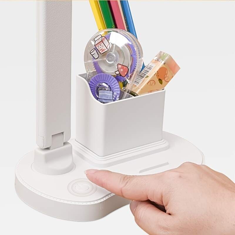 1pc LED Double Swing Arm Table Lamp,adjustable Brightness And Color Temperature