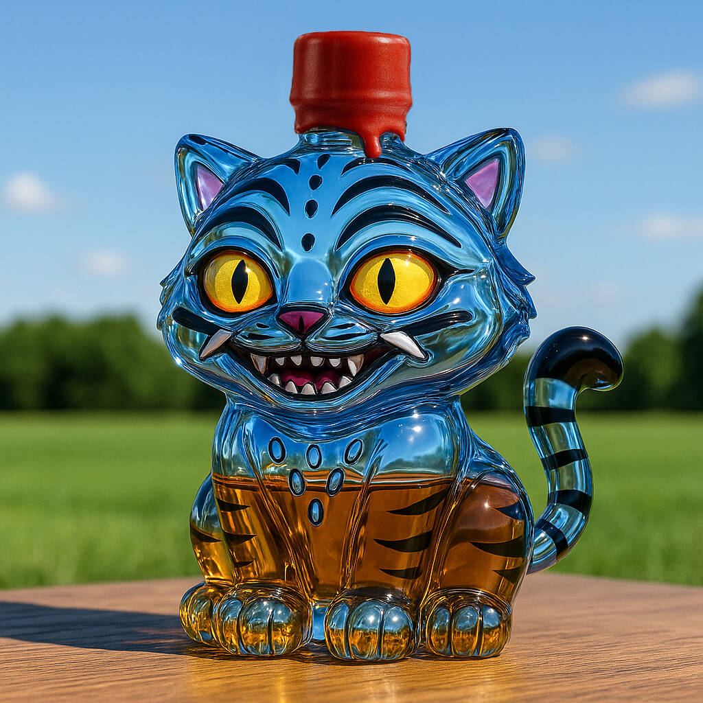 KPop Demon Hunters Derpy Tiger Whiskey Bottle
