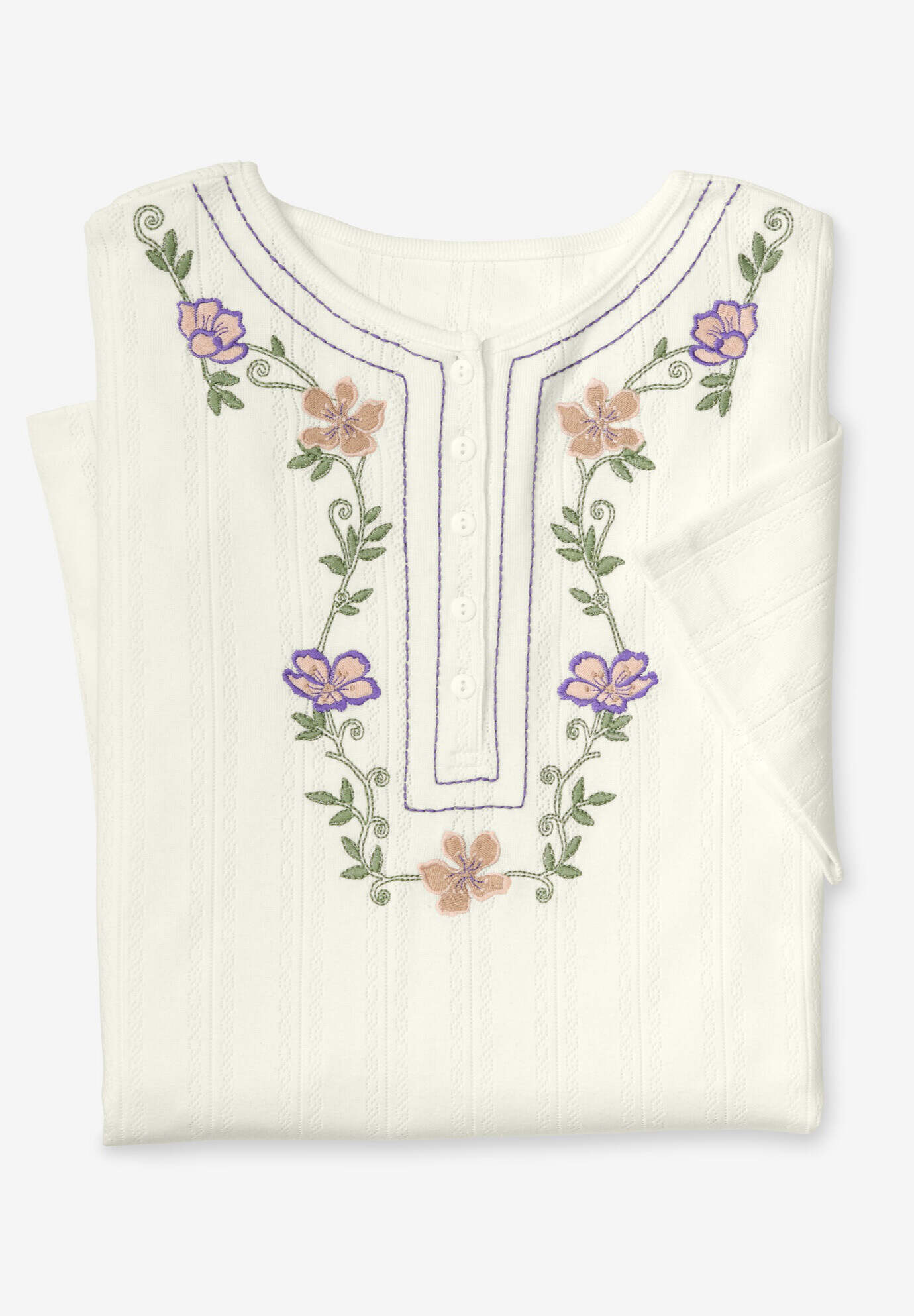 7-Day Embroidered Pointelle Tunic