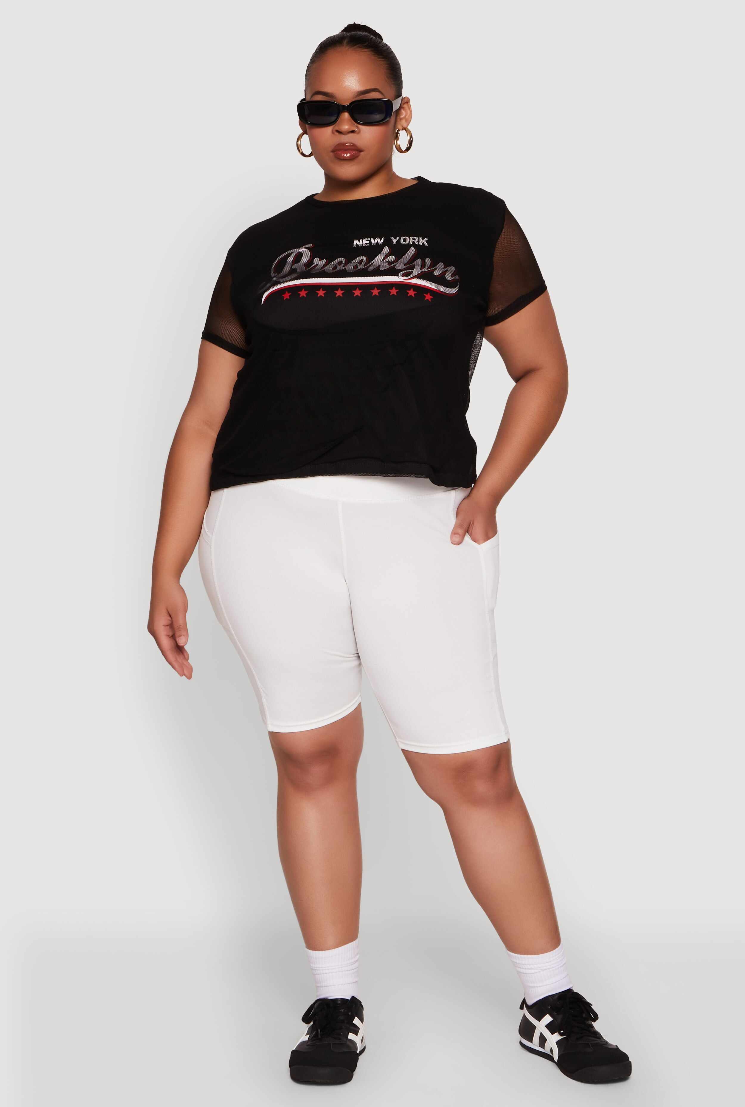 Plus Size New York Brooklyn Graphic Top