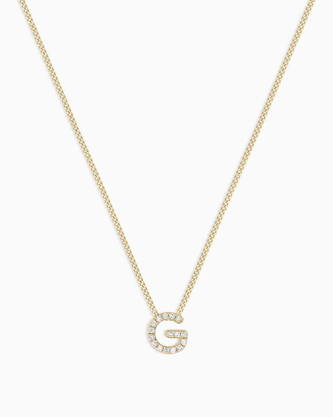 Diamond Alphabet Necklace
