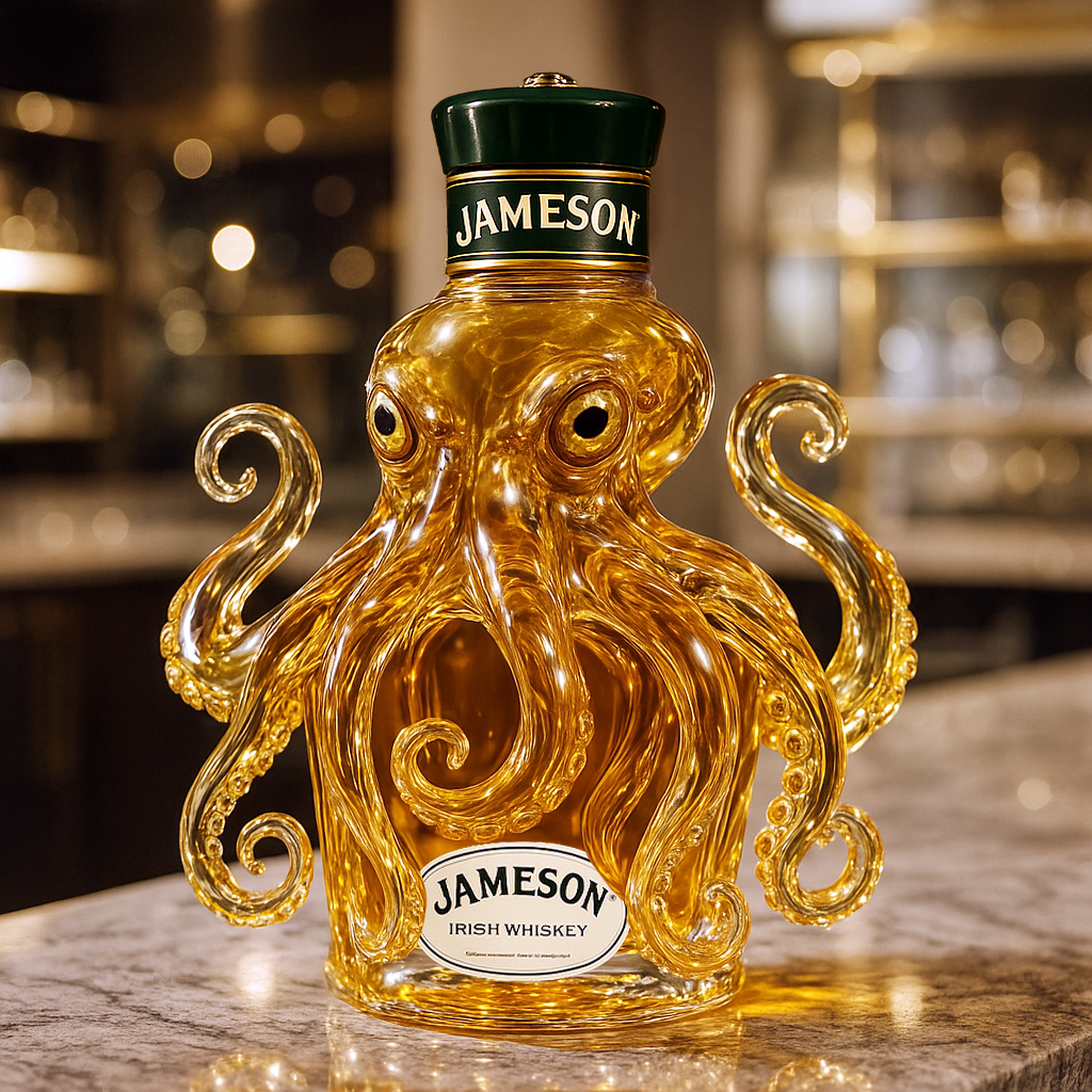 Octopus Whiskey Bottle