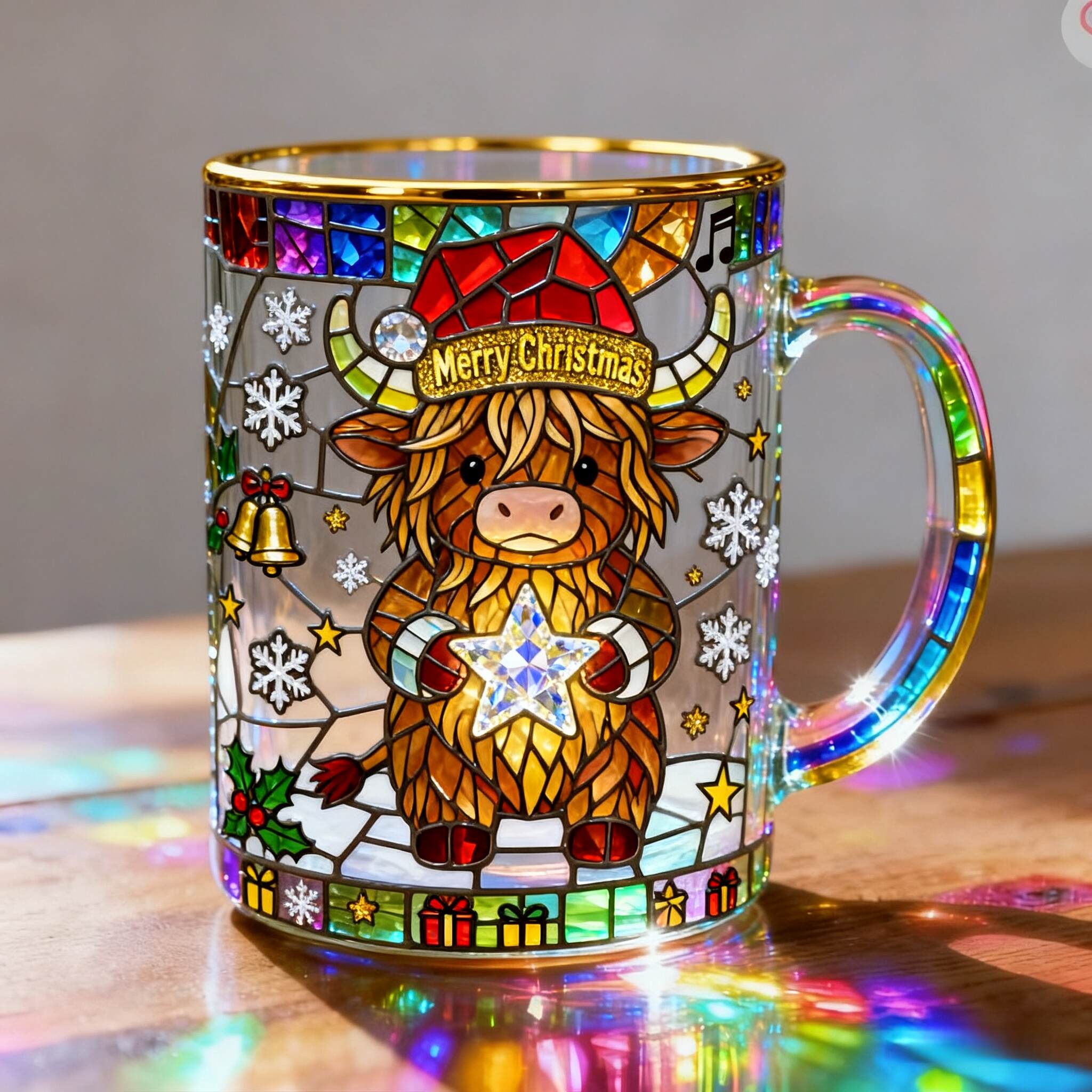 Cozy Highland Cow Starlight Mug