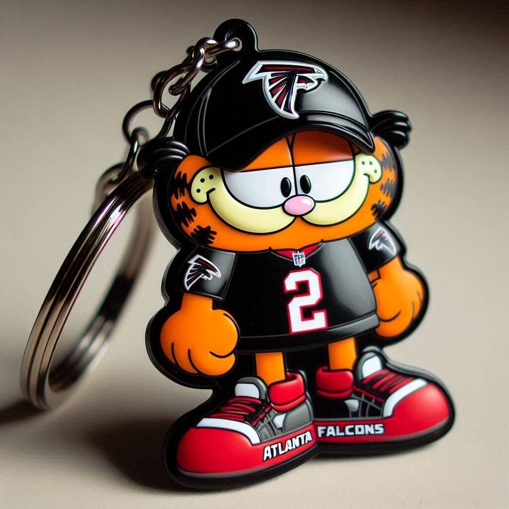 NHL Team Spirit Garfield Keychain
