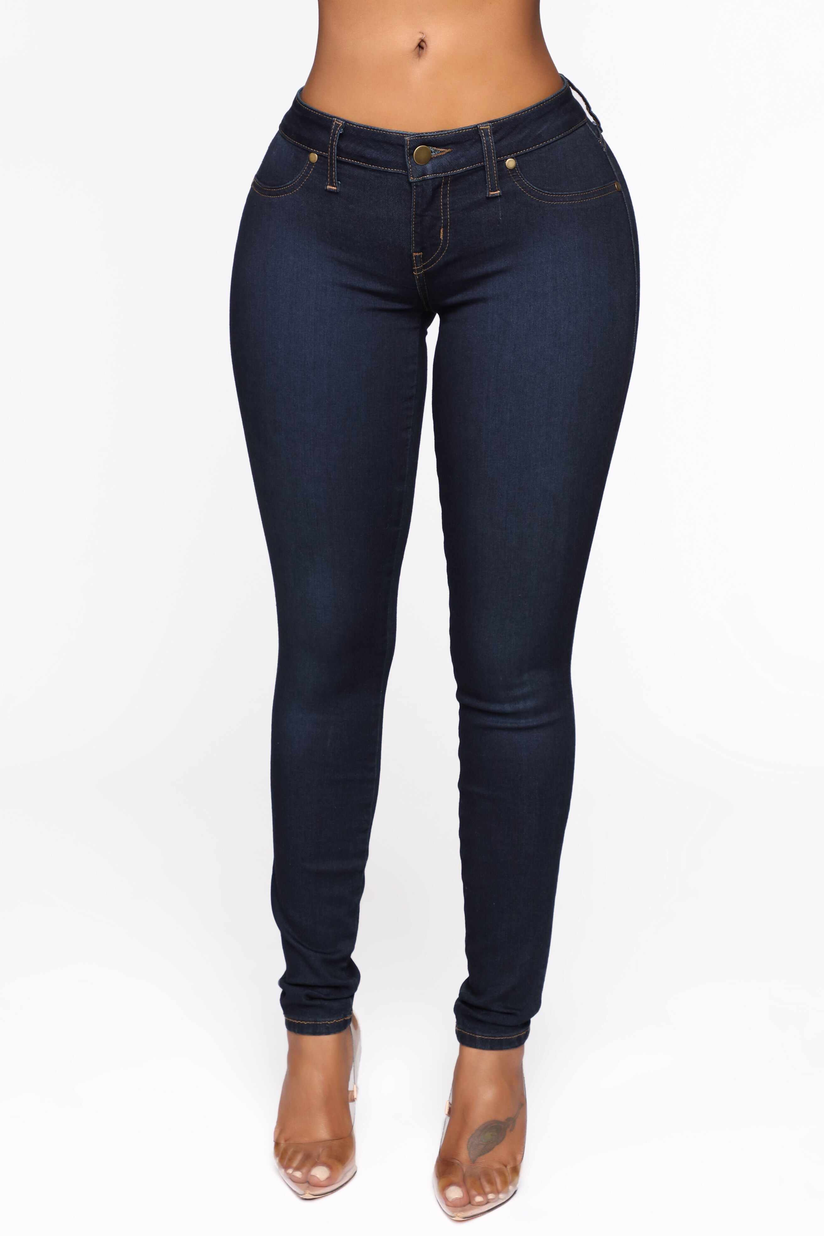 Flex Game Strong Low Rise Skinny Jeans - Dark Wash