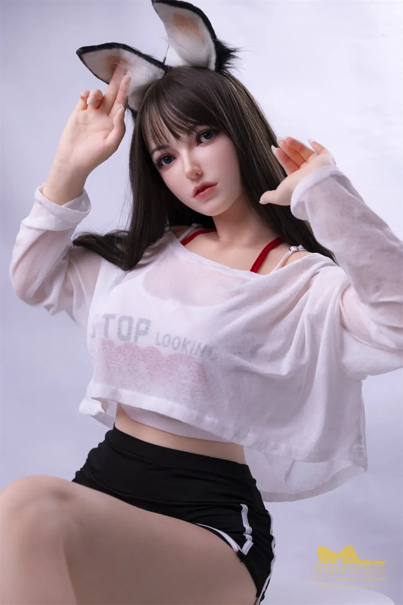 Joline Brunette Asian full Silicone IRONTECH Doll