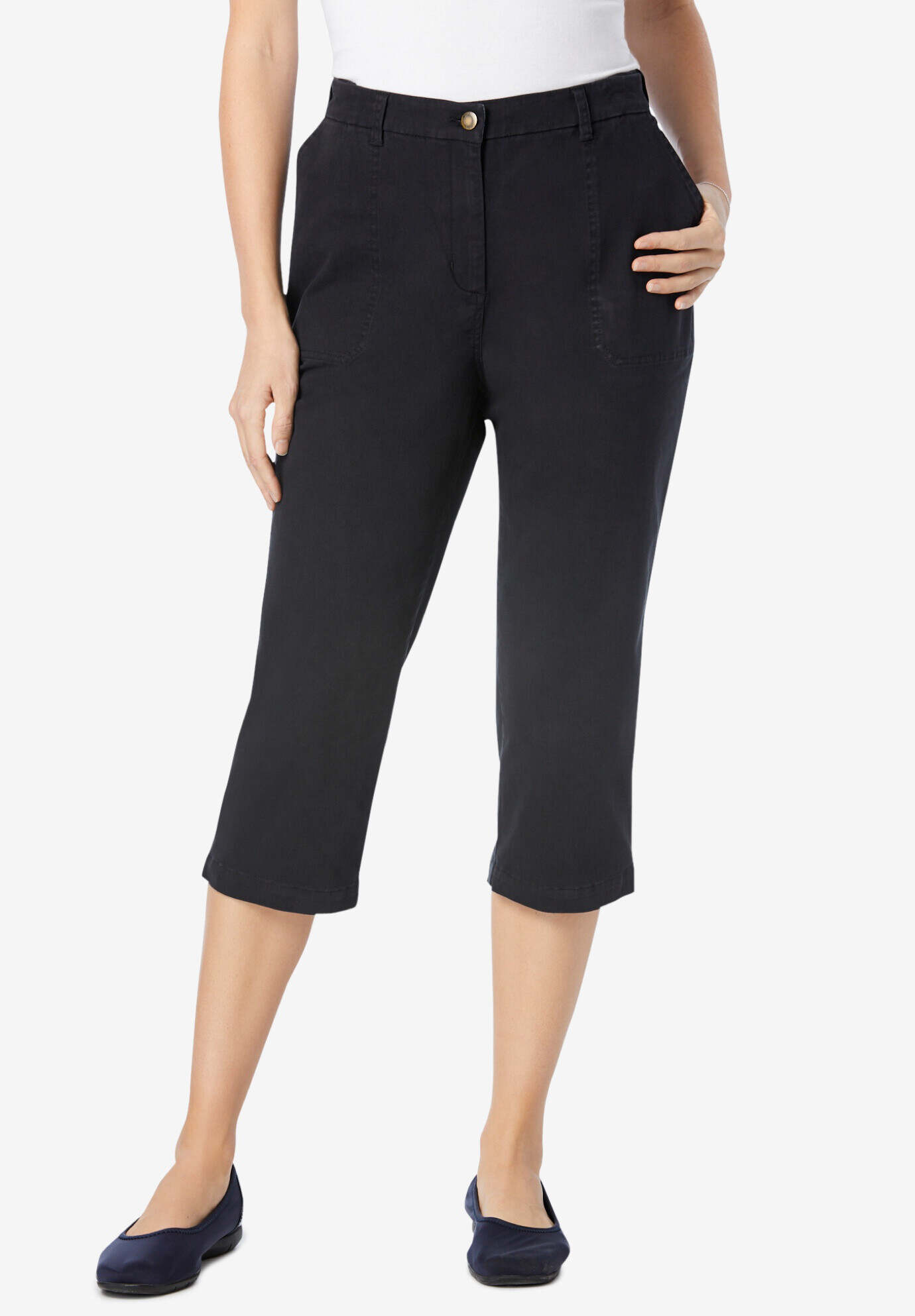 Freedom Waist Chino Capri