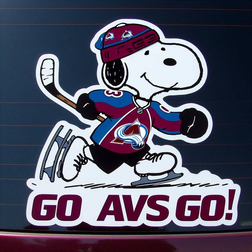 Snoopy NHL Car Decal