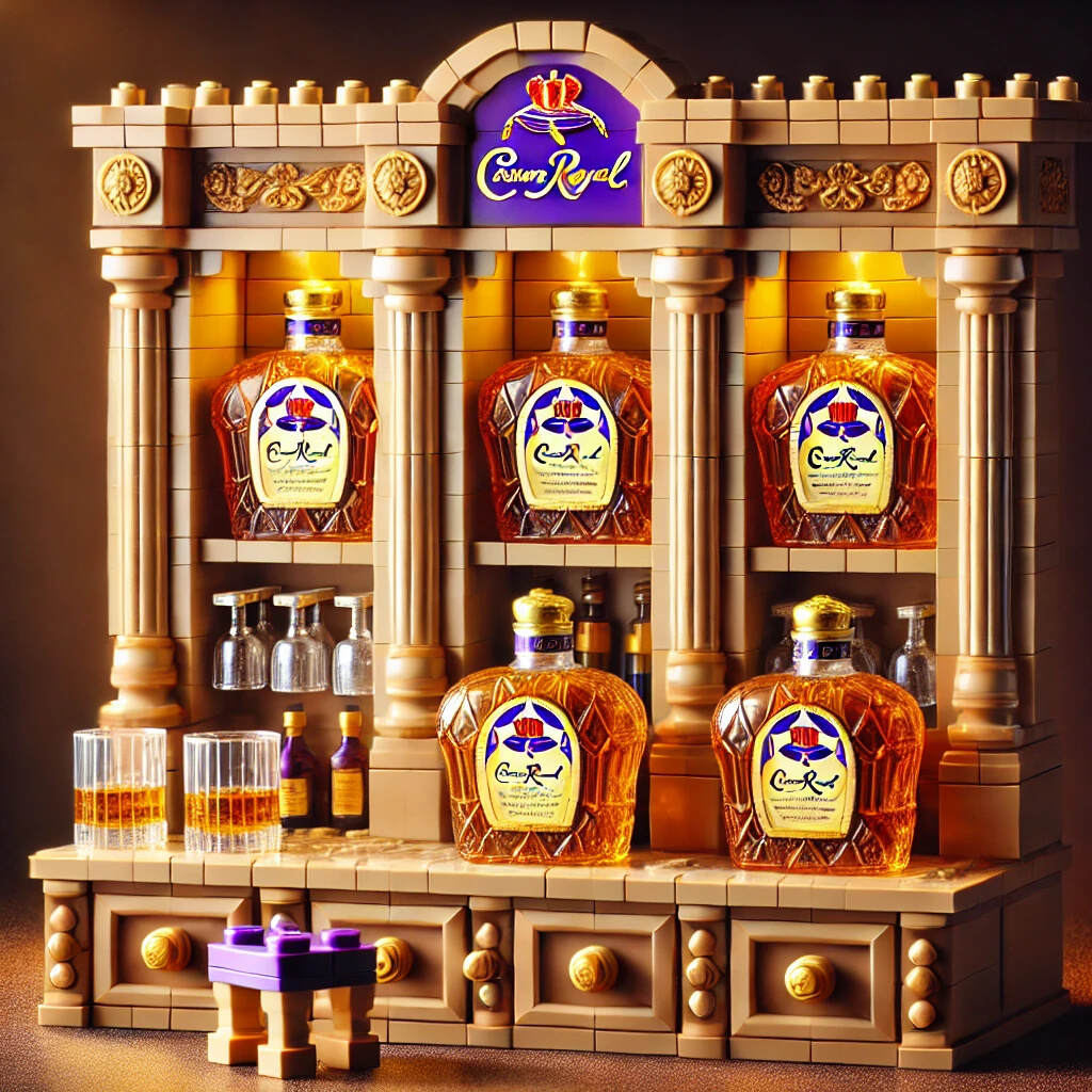 Brick Whiskey Cabinet Set