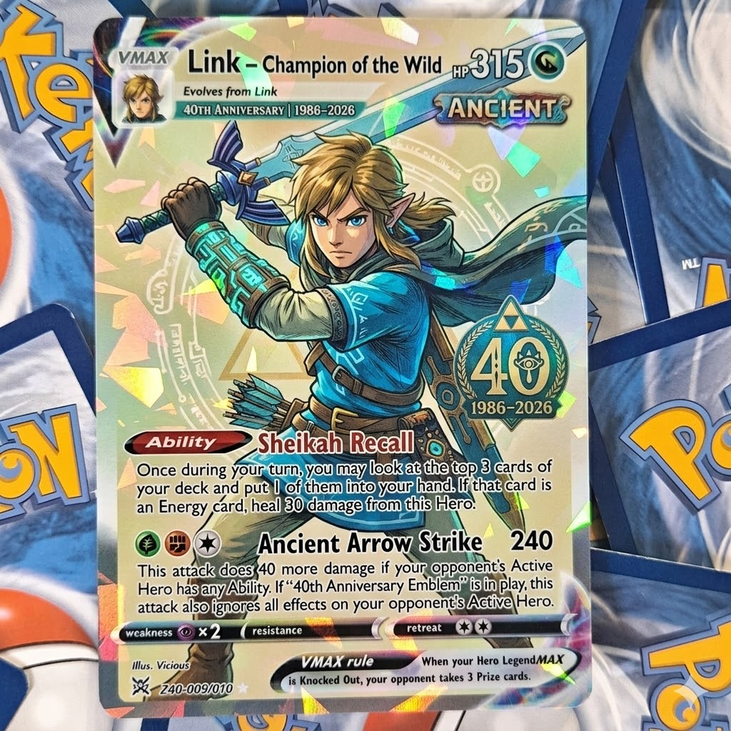 The Legend of Zelda 40th Anniversary TCG Cards