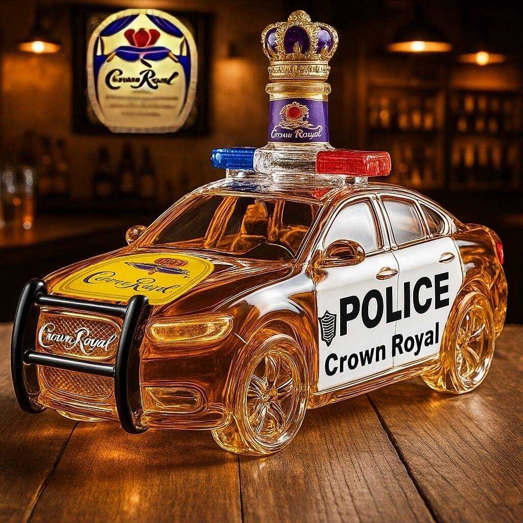 Police Car Whiskey Bottle