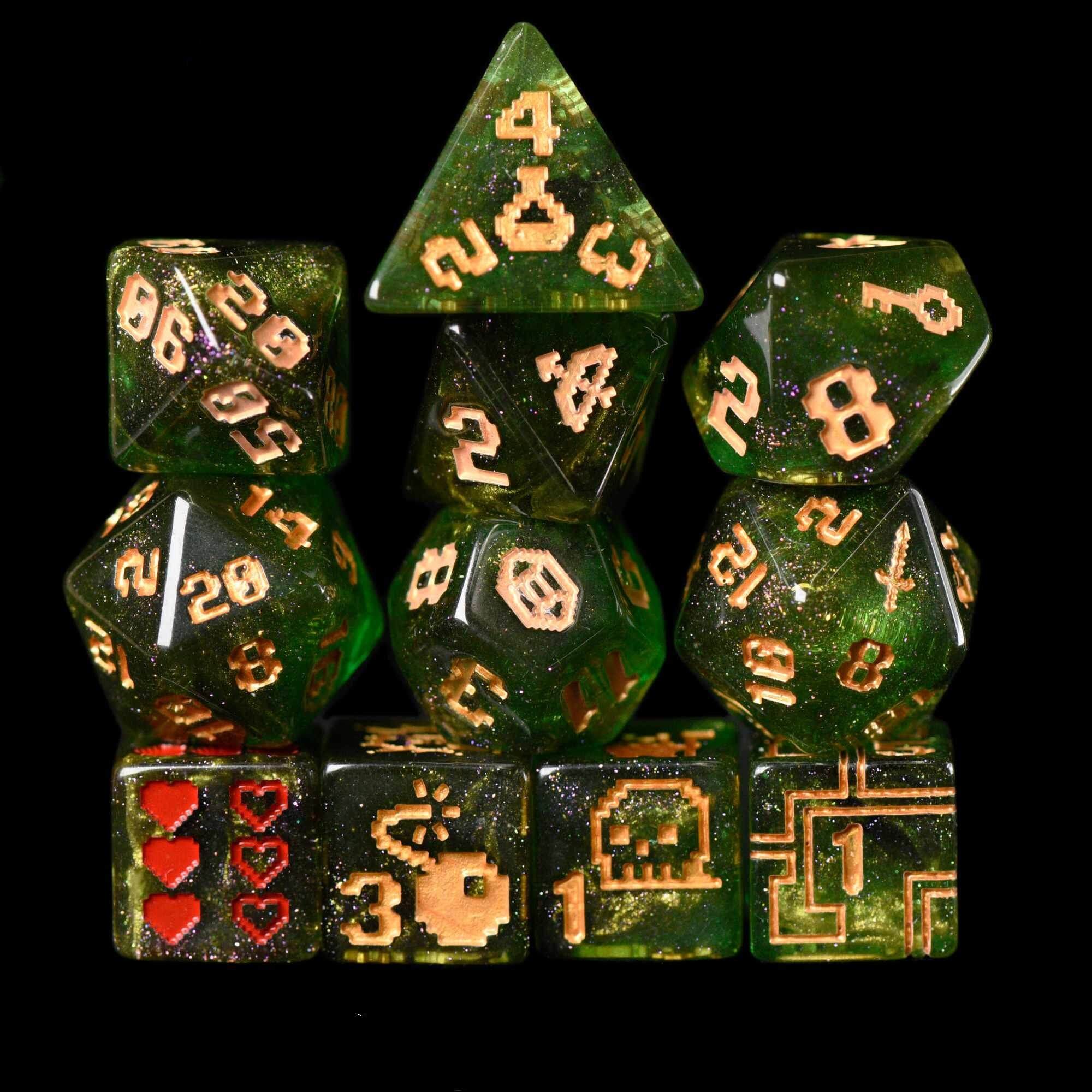 8BIT Quest Exclusive 12 Dice Set