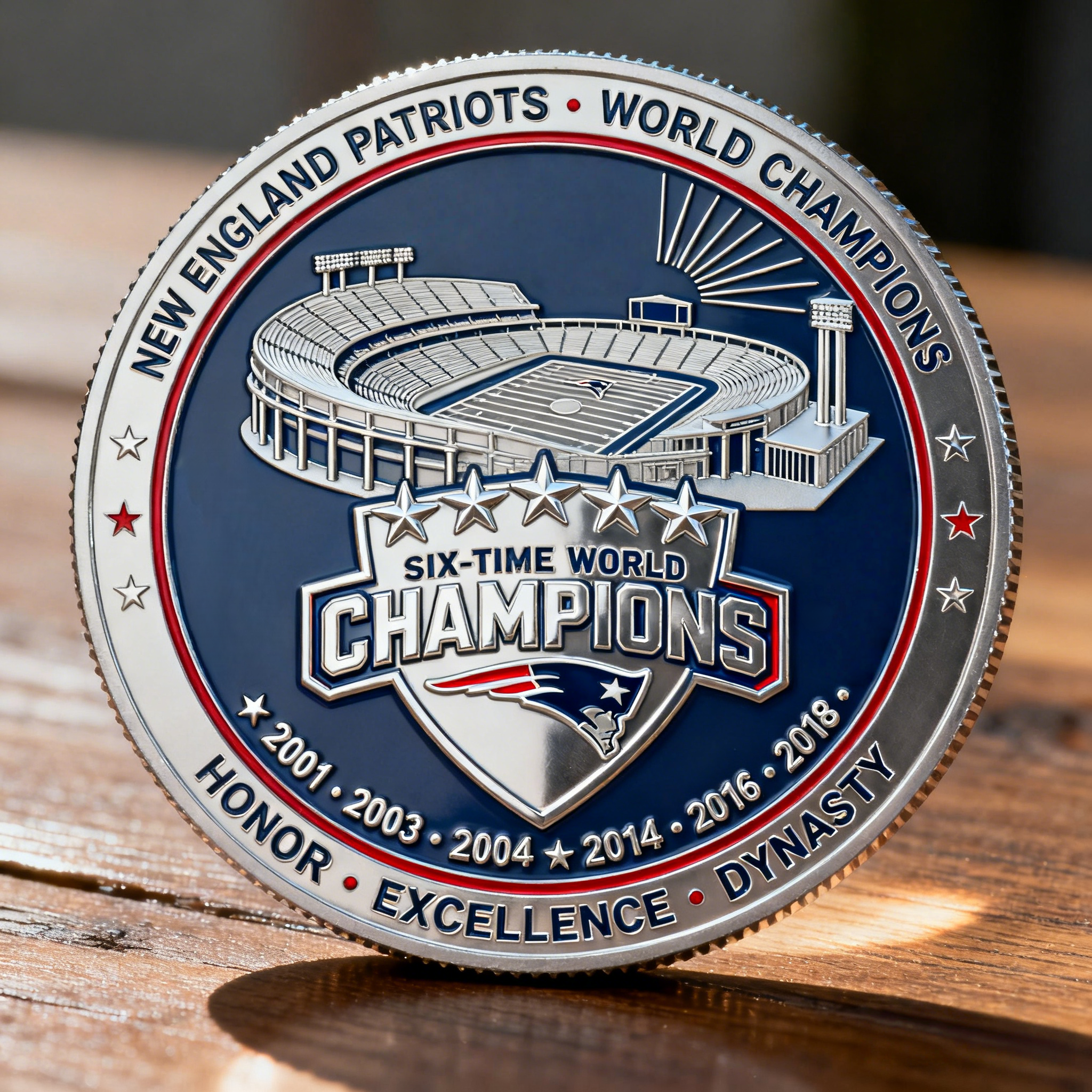 The Patriots 65th Anniversary Commemorative Coin