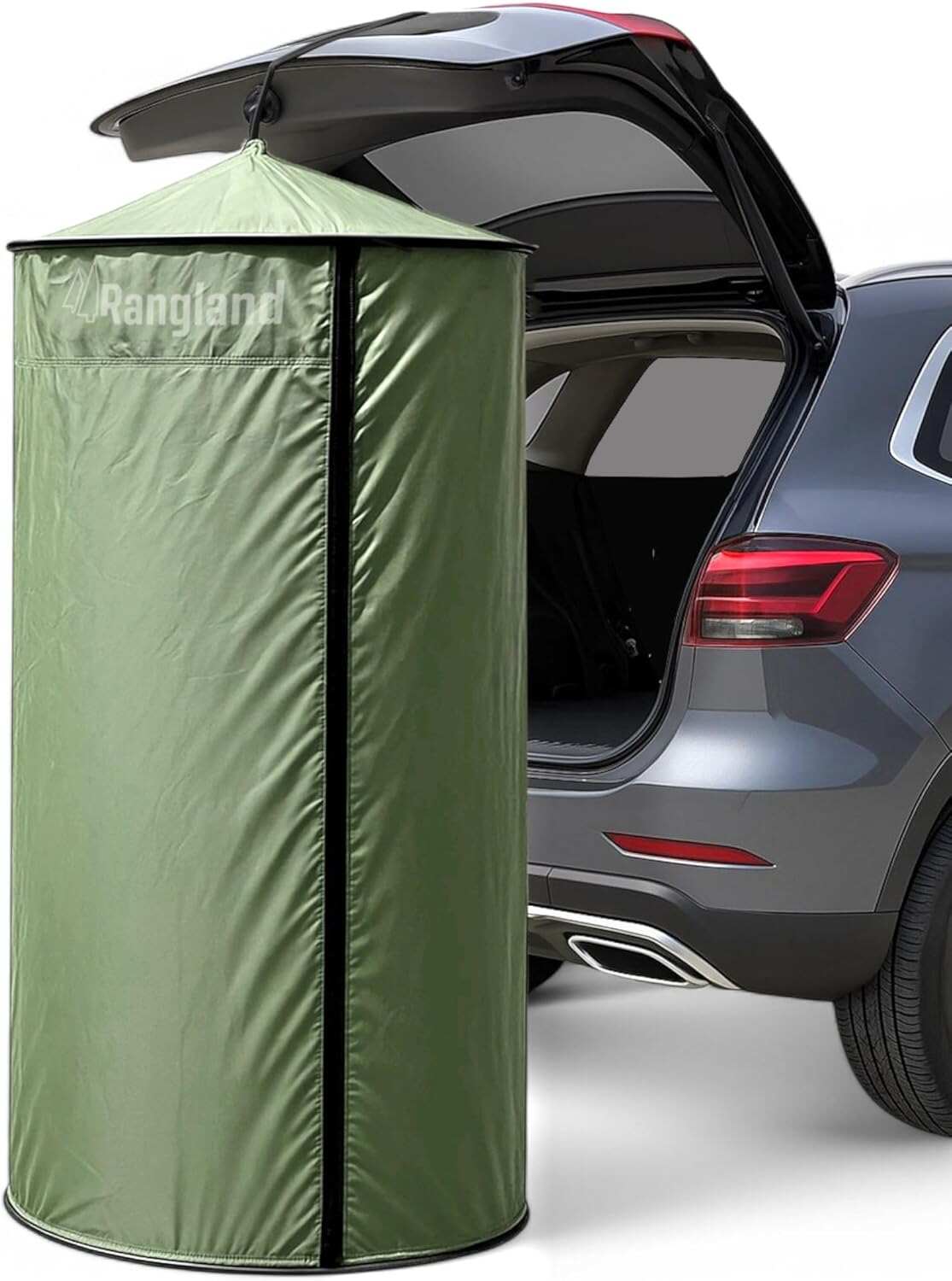 Portable Changing Room Tent - Instant Pop Up Privacy Pod with Suction Cup for SUV Liftgate, for Camping, Shower, Beach and Toilet Stall (Carrying Bag Included)