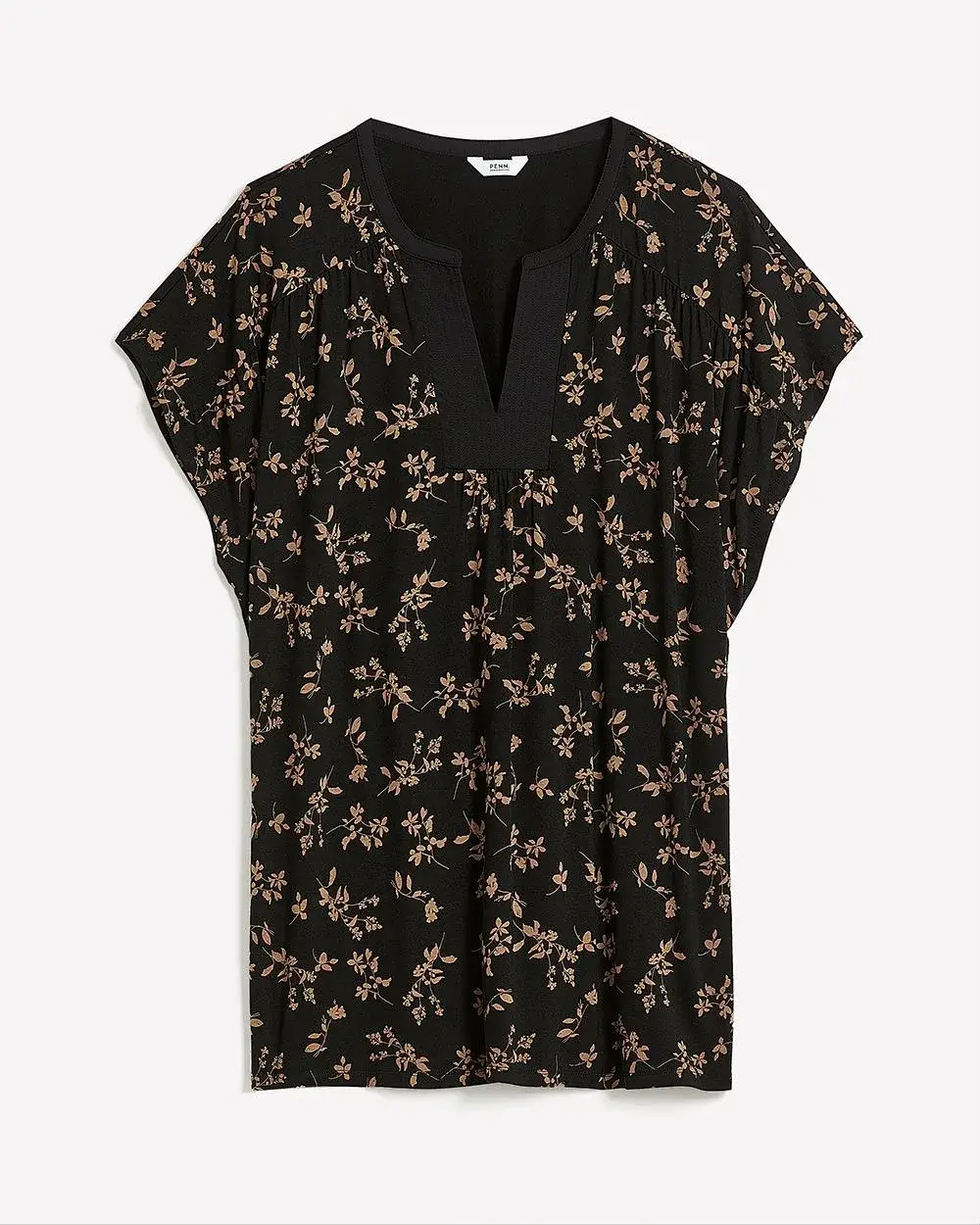 Responsible, Scoop-Neck Top with Stitching Details