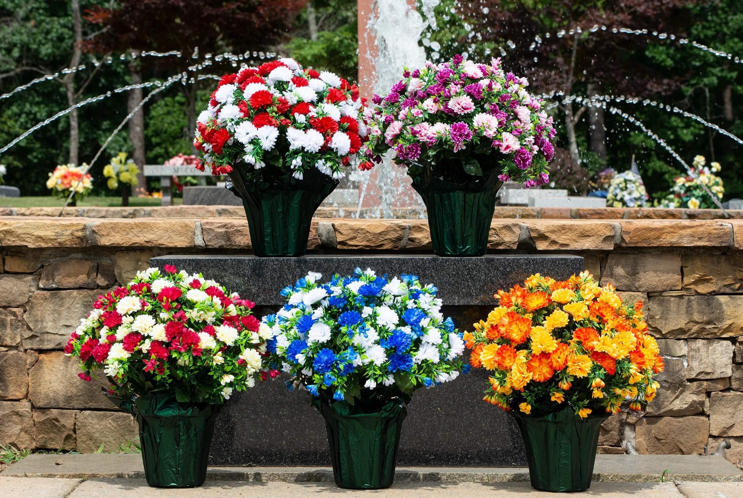 🏆Last Day 49% OFF⚡Artificial Flowers Sunset Garden Mums Bouquet Decoration - UV resistant, Waterproof, Windproof