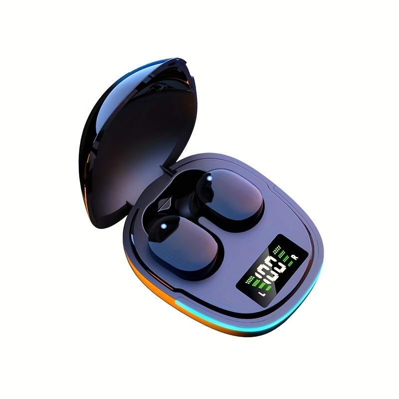 TWS V5.3 True Wireless Stereo Earbuds, TWS Gaming Hands-Free Earphones, Touch Button, Low Latency Earphones, Dual Connection, Waterproof IPX4 Earphones, With RGB Light Charging Case, Built-in Mic, For Smartphone For Android And For IOS System