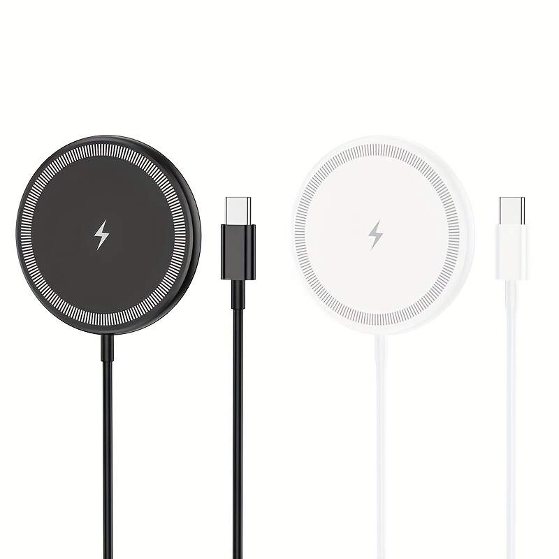 Portable Pocket Wireless Charger - Fast 30W Charging, Low Heat, Magnetic USB-Powered Charger for Phones, Earphones & Headphones, Strong Compatibility with iPhone, Android & Smart Devices, Portable Phone Charger