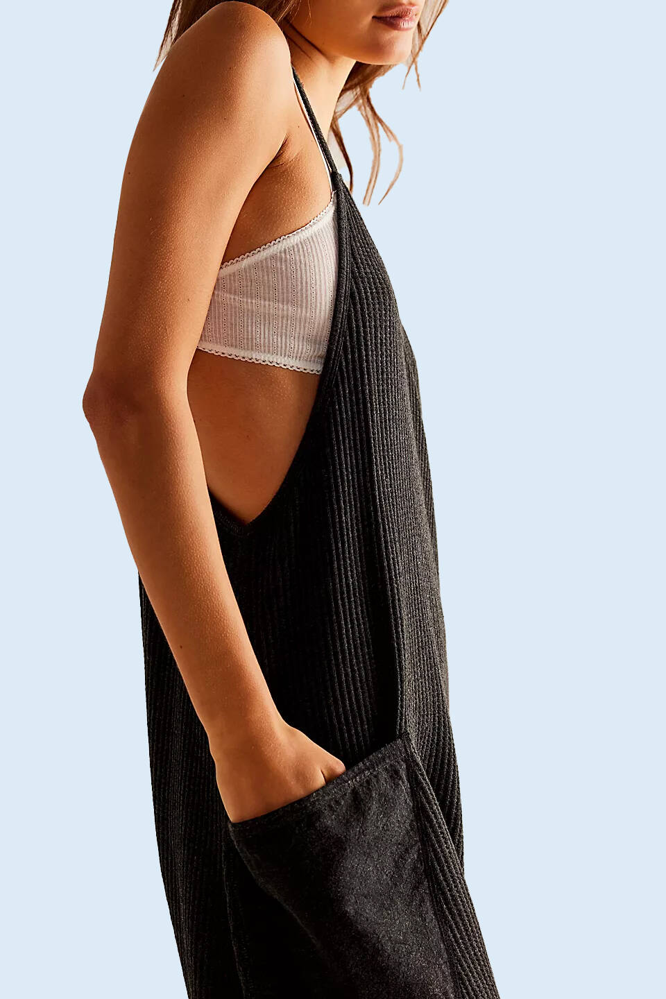 Waffle Jumpsuit (Buy 2 Free Shipping)