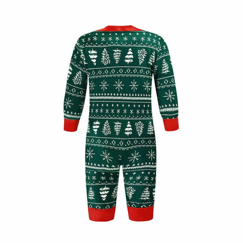 Green Christmas Matching Family Pajamas Sets