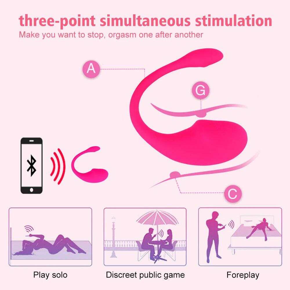 Wireless Bluetooth G-Spot Vibrator – App-Controlled Wearable Clit Egg for Panty Play