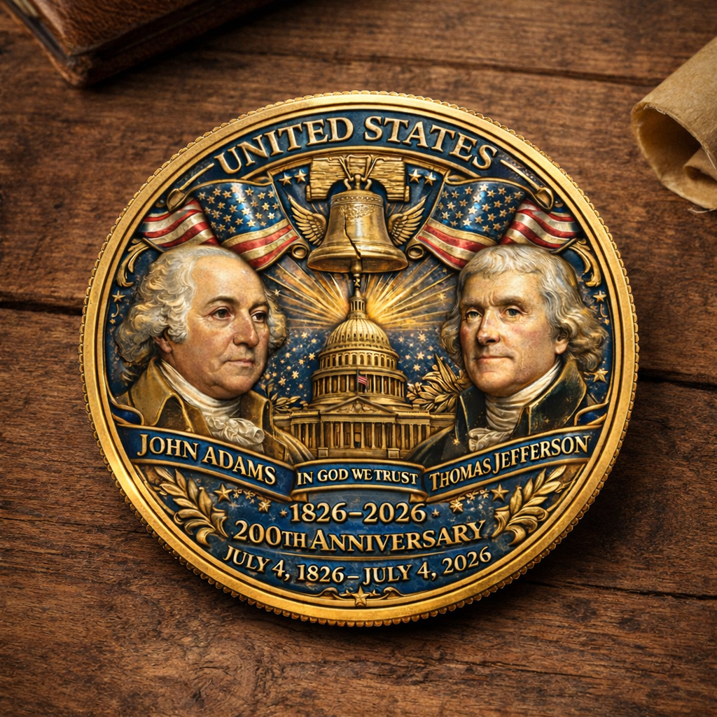The Adams and Jefferson 200th Anniversary Commemorative Coin
