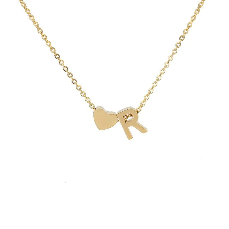 🔥Last Day 69% OFF ✨Personalized Gold Heart A-Z Initial Necklace Jewelry Gift for Her