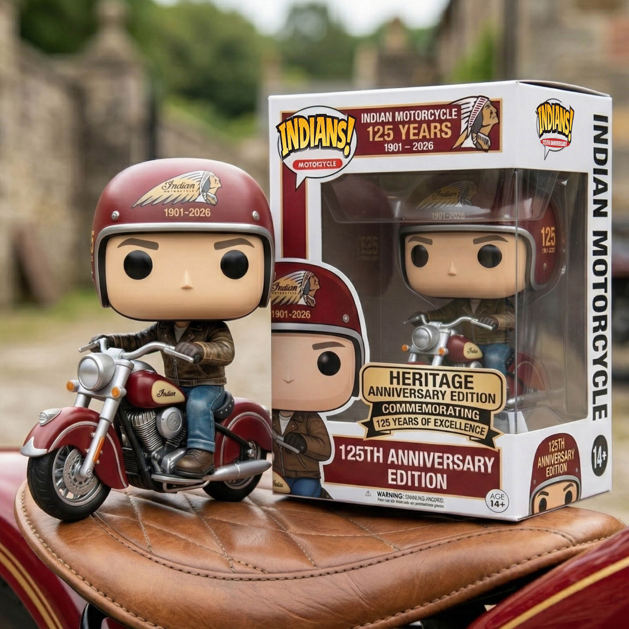 🏍️ Indian Motorcycle 125 Years: Heritage Rider POP – Limited Edition 🪖