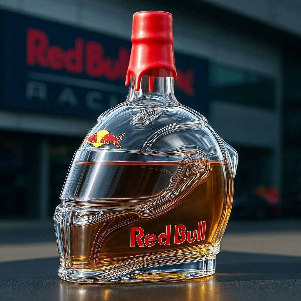 F1 Red Bull Racing Helmet Whiskey Bottle