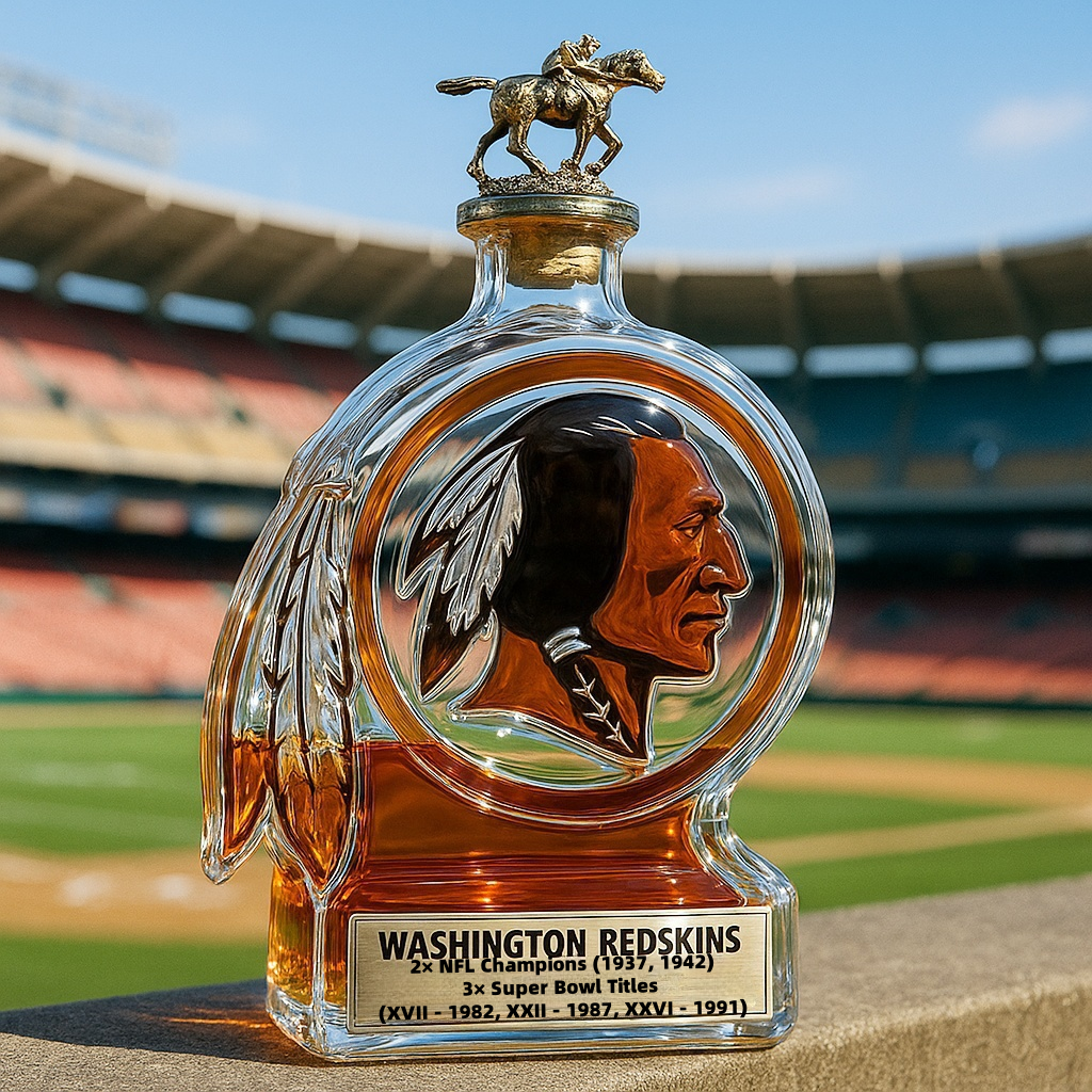 Washington Redskins Whiskey Bottle