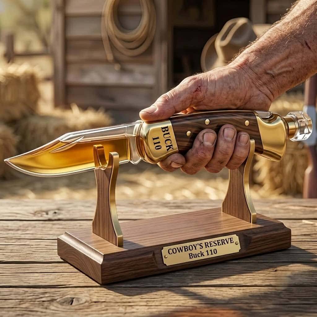 Cowboy’s Reserve Buck 110 Commemorative Whiskey Decanter