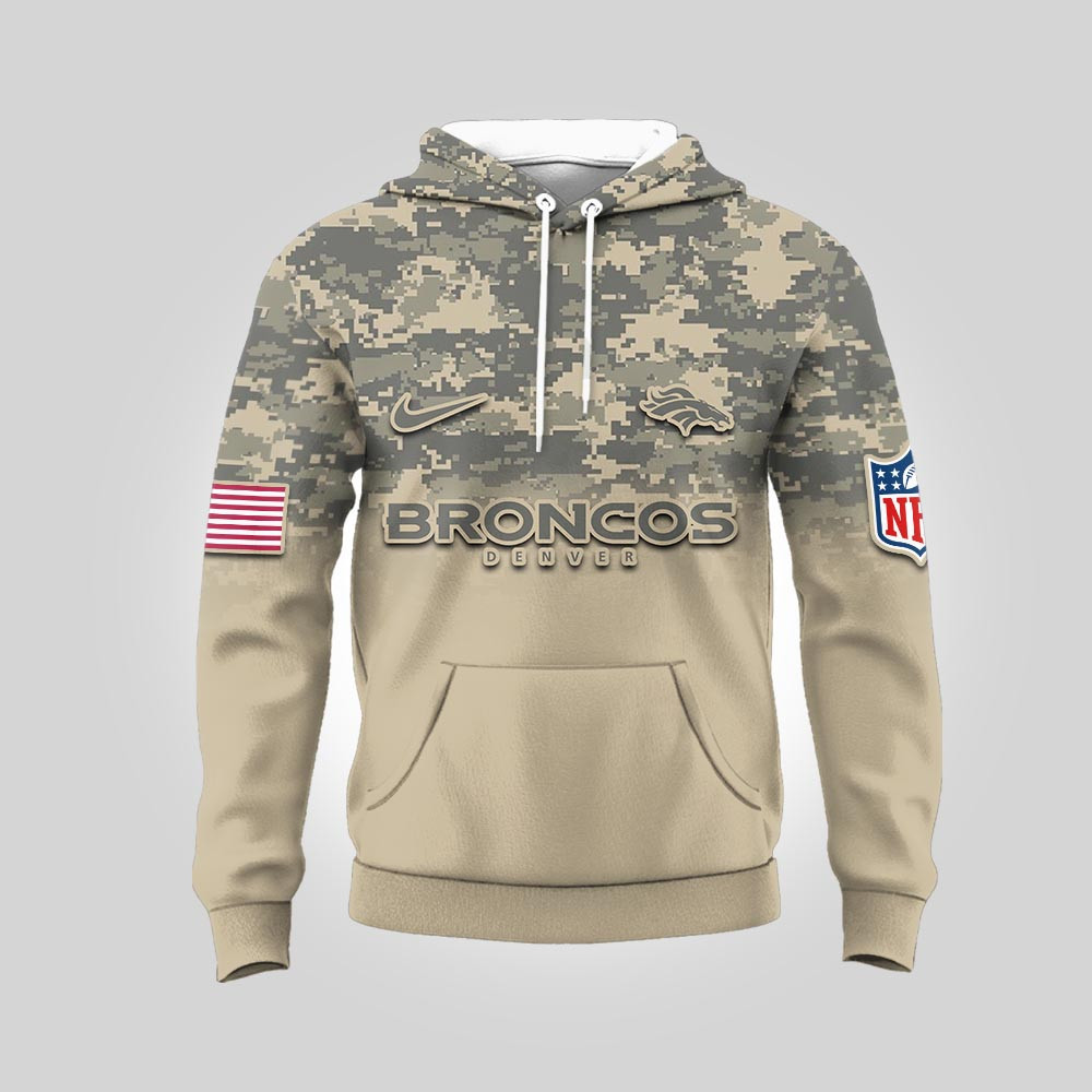 Denver Broncos | Premium NFL Thank You For Your Service 3D Hoodie NP