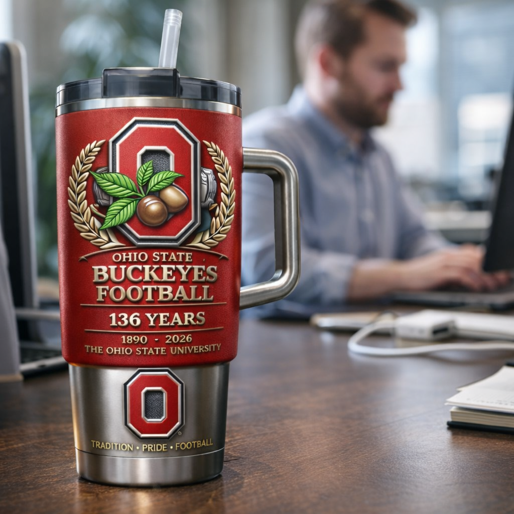 Ohio State Buckeyes 136th Anniversary Tumbler