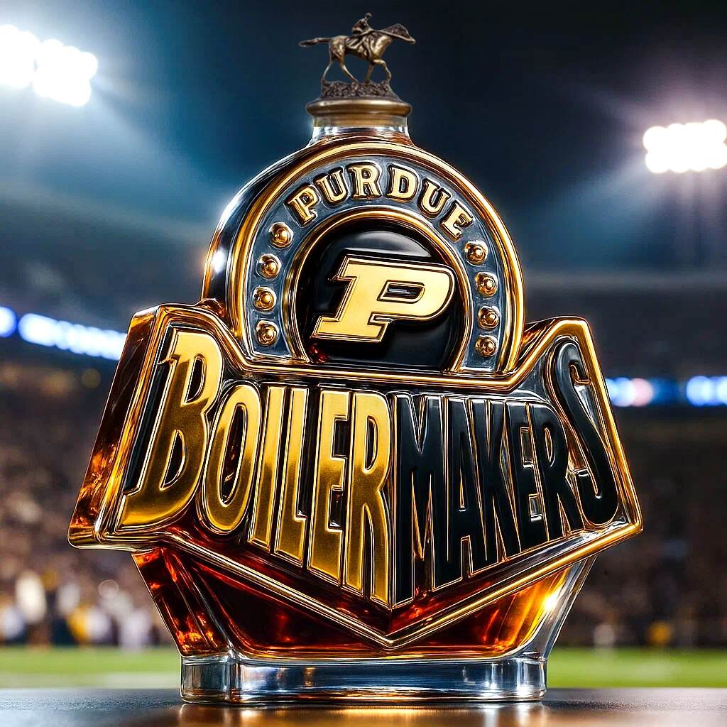 Purdue Boilermakers Whiskey Bottle