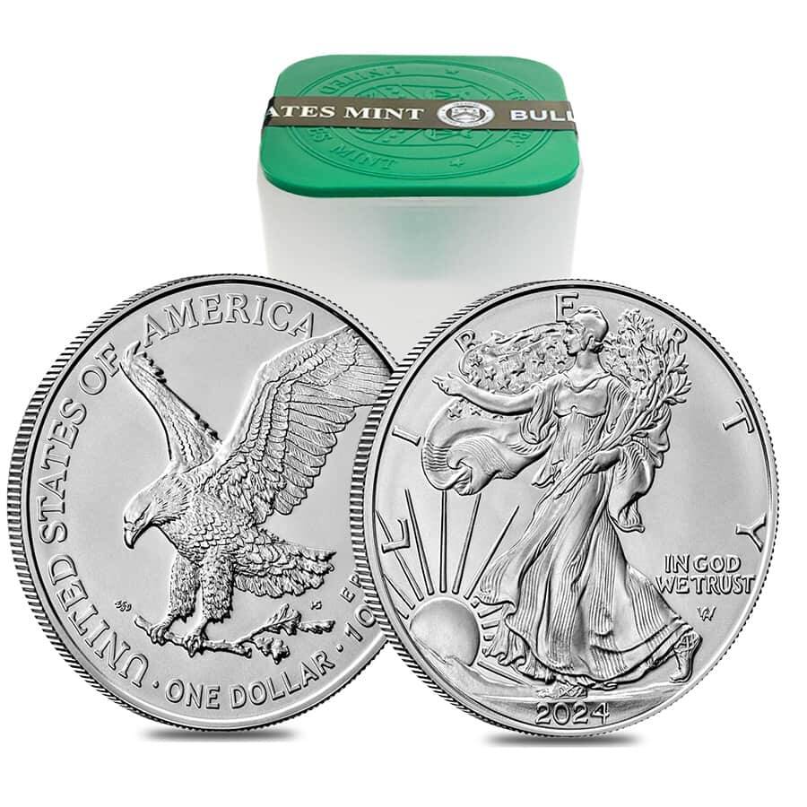 2024 $1 1-oz Silver Eagle BU 20-Coin Roll