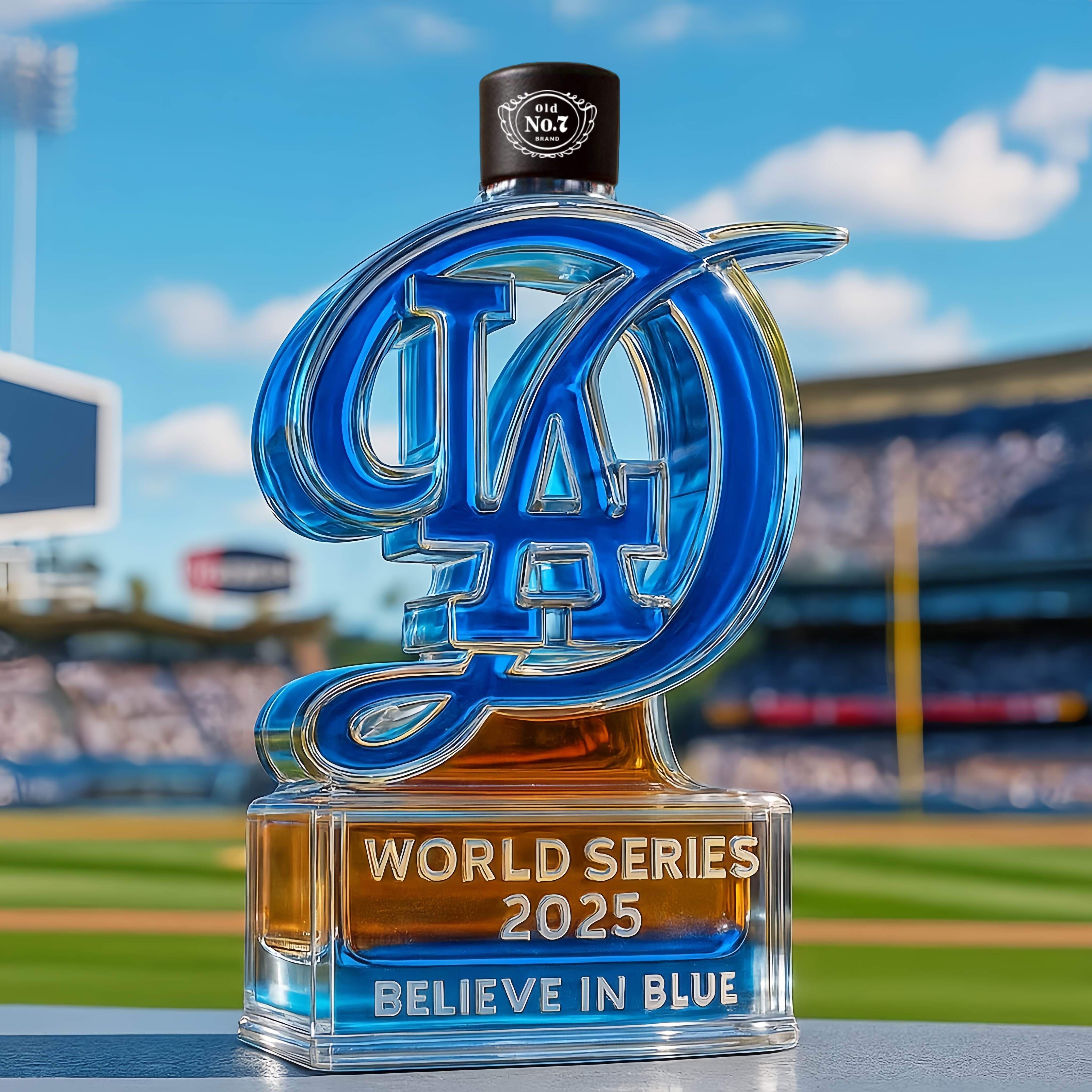 LA 2025 World Series Limited Edition Whisky Bottle