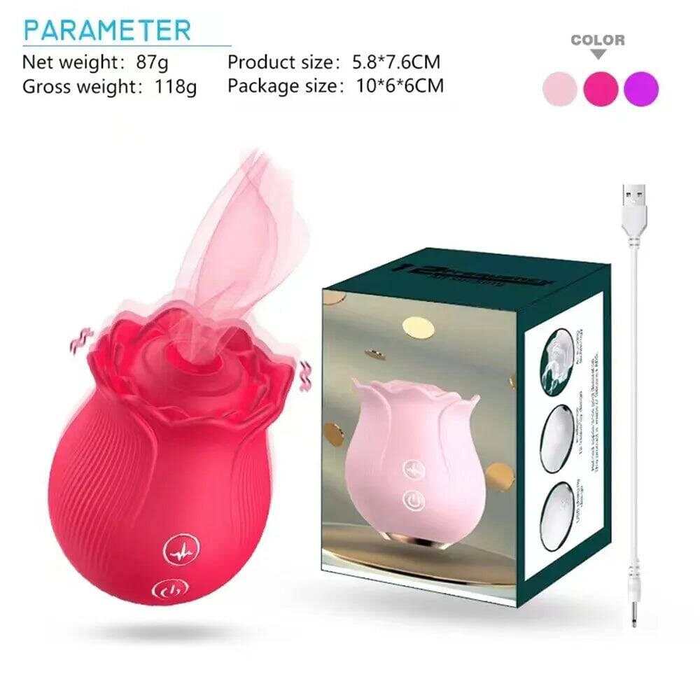 Rose Petal G-Spot Suction Vibrator – Powerful Sucking Vibrations