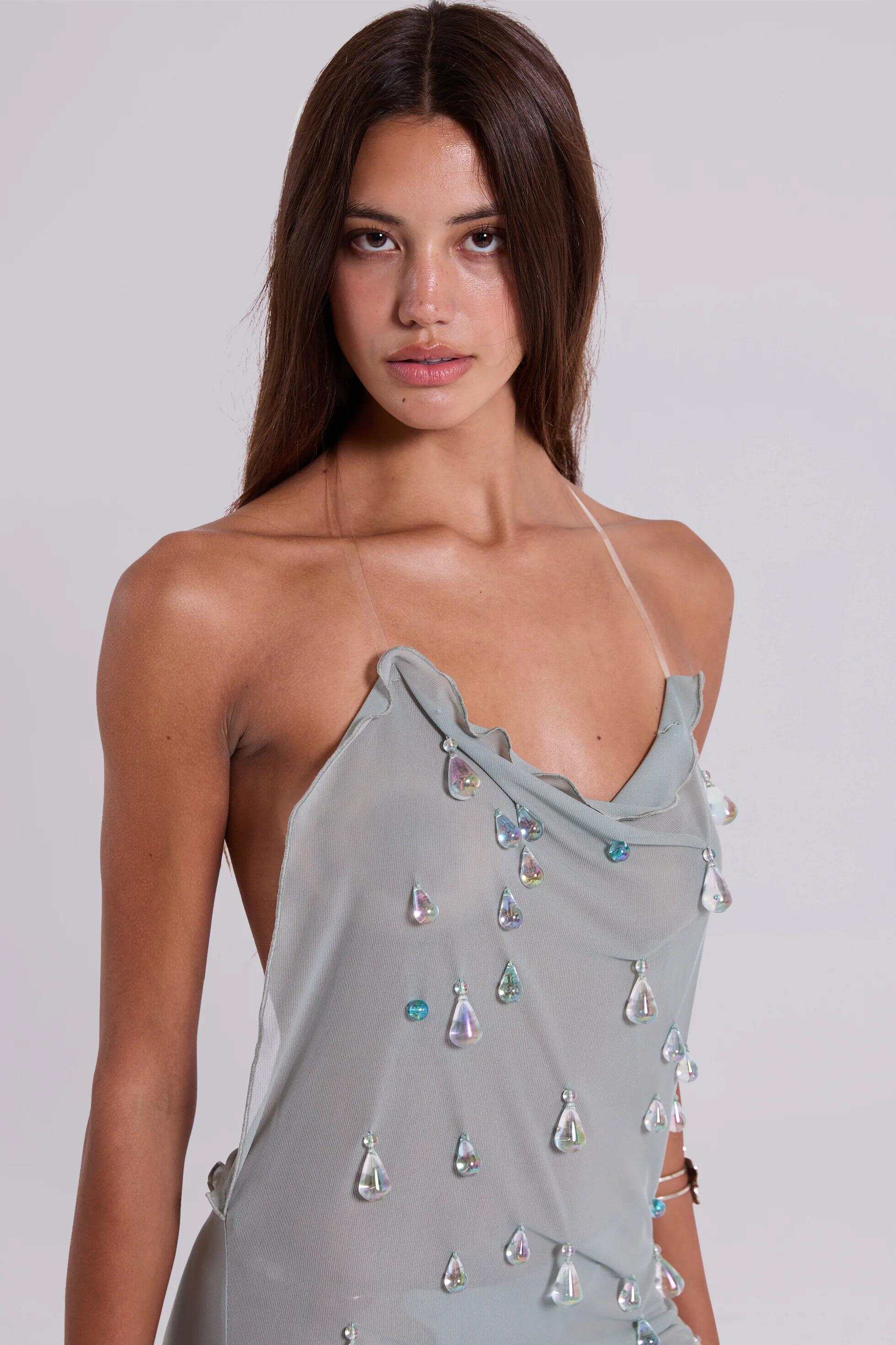 Droplet Illusion Mini Dress