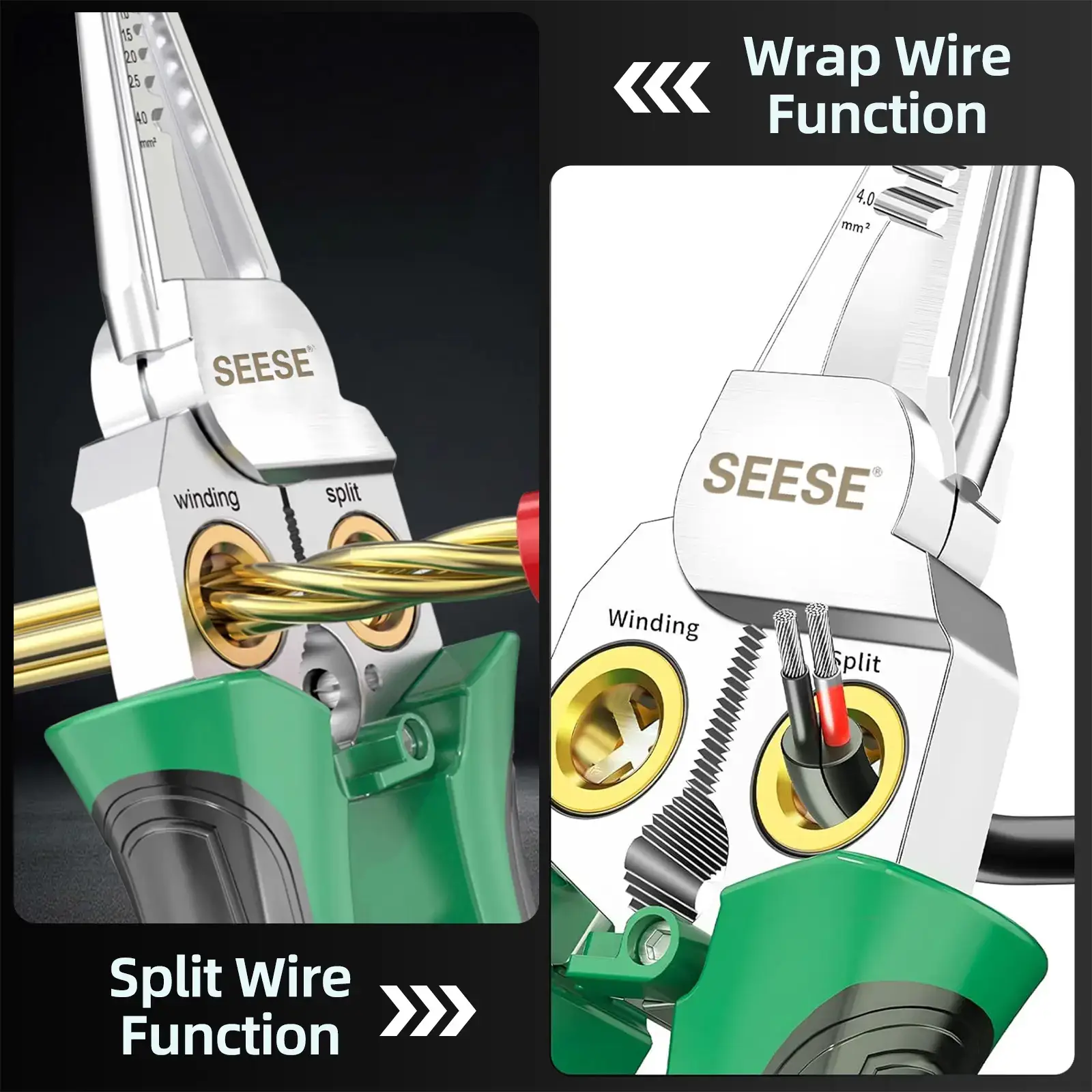 8-in-1 Wire Stripper Twister with Voltage Tester
