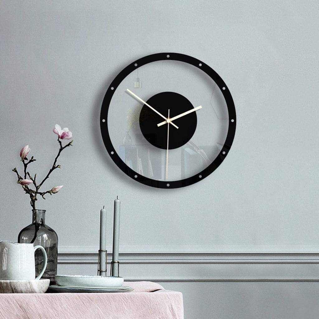 Minimalist Black Wall Clock