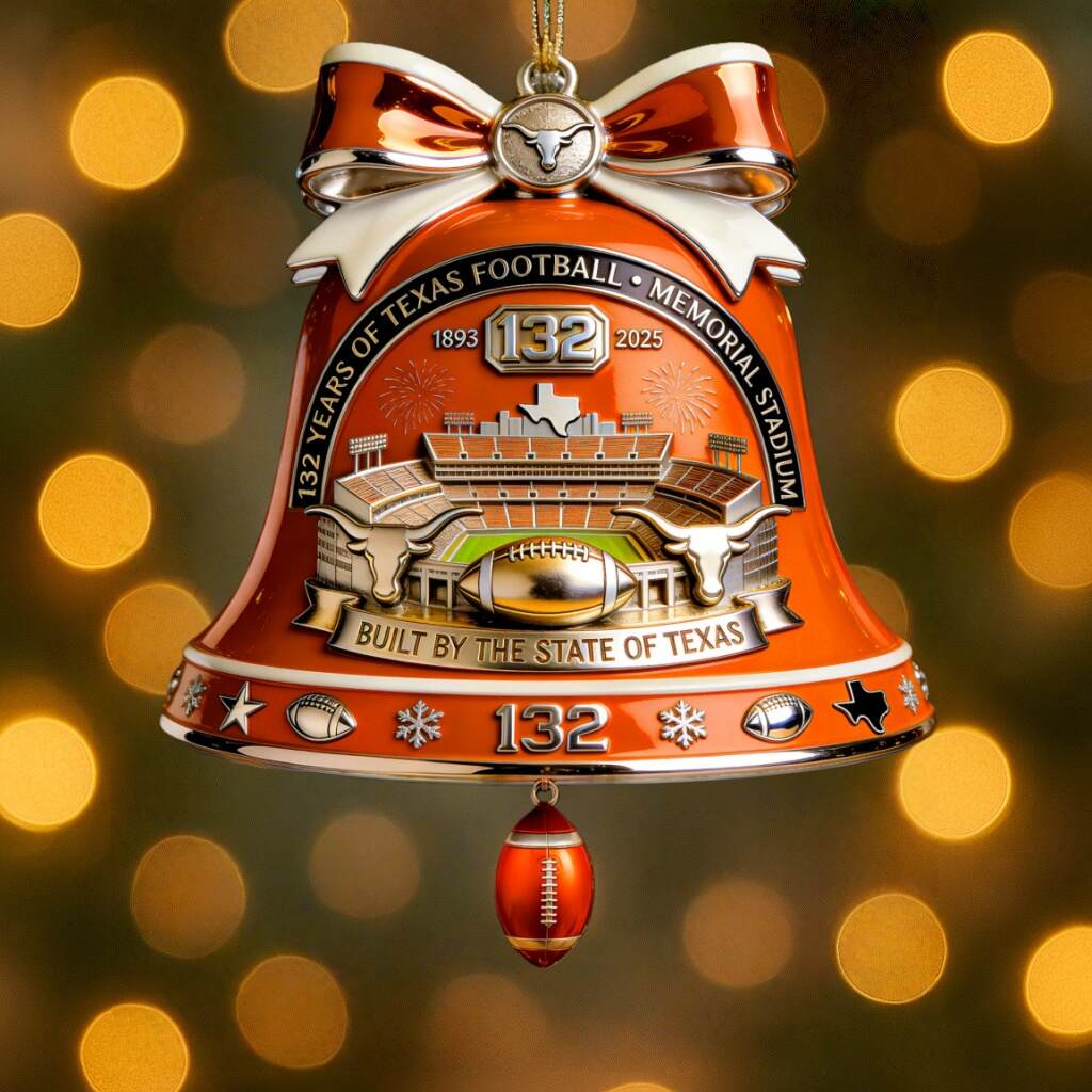132nd Anniversary Texas Memorial Stadium Bell Ornament
