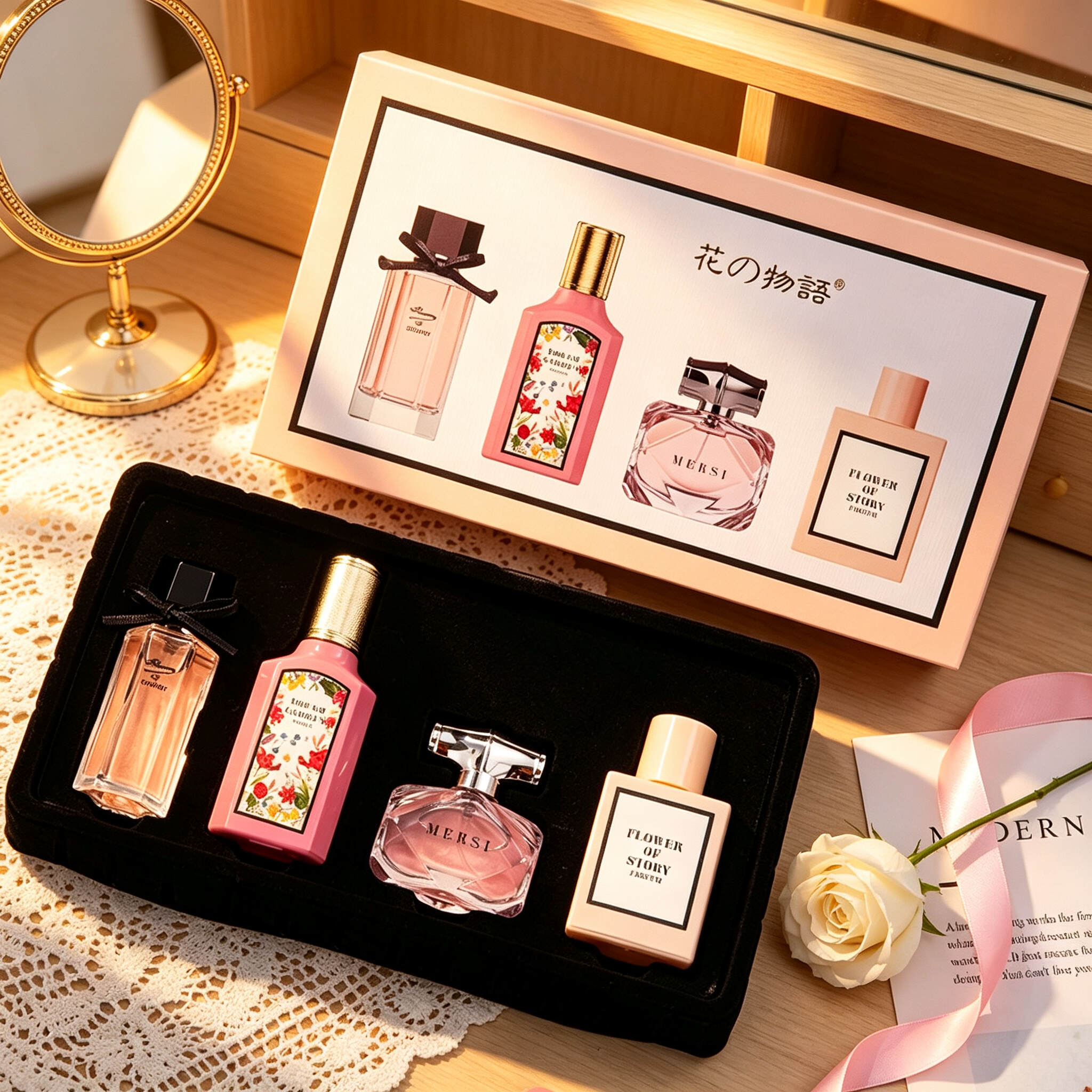 Hana Monogatari 4-Piece Mini Women Perfume Gift Set  25ml*4