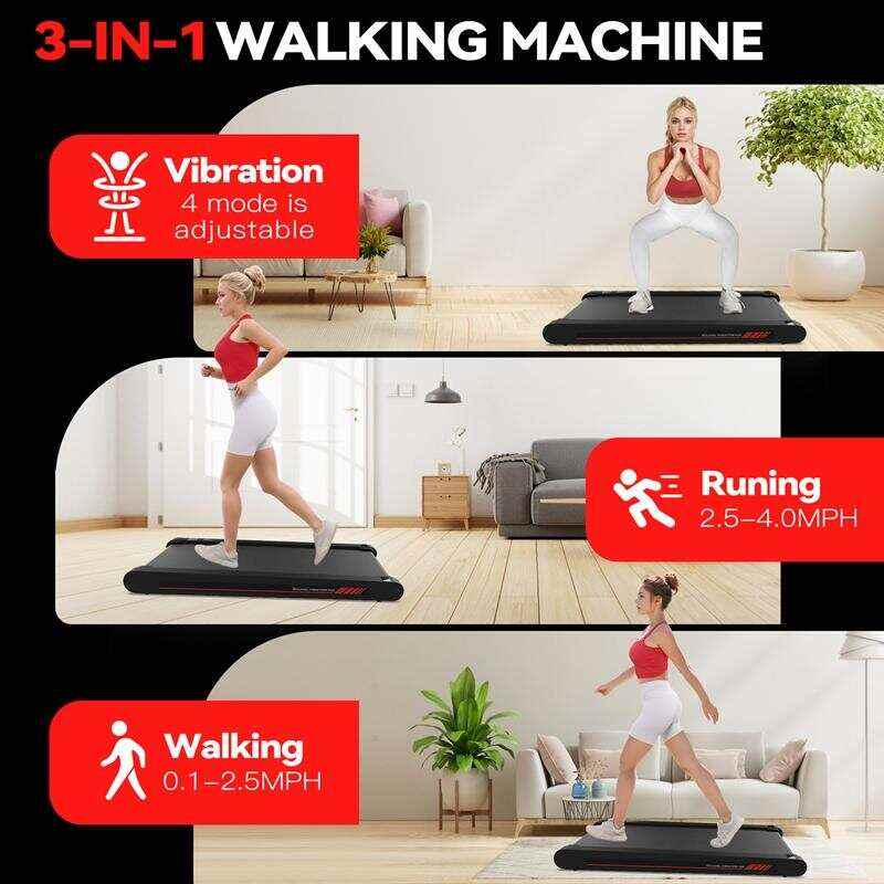 Walking Vibration Pad P1,Vibrating Plate, Remote Control & APP, Lightweight Under Desk Treadmills For Home & Office,Servo Motor Technology, 3 in 1 Portable Walking Pad Treadmill, 22 Lbs Fitness Equipment