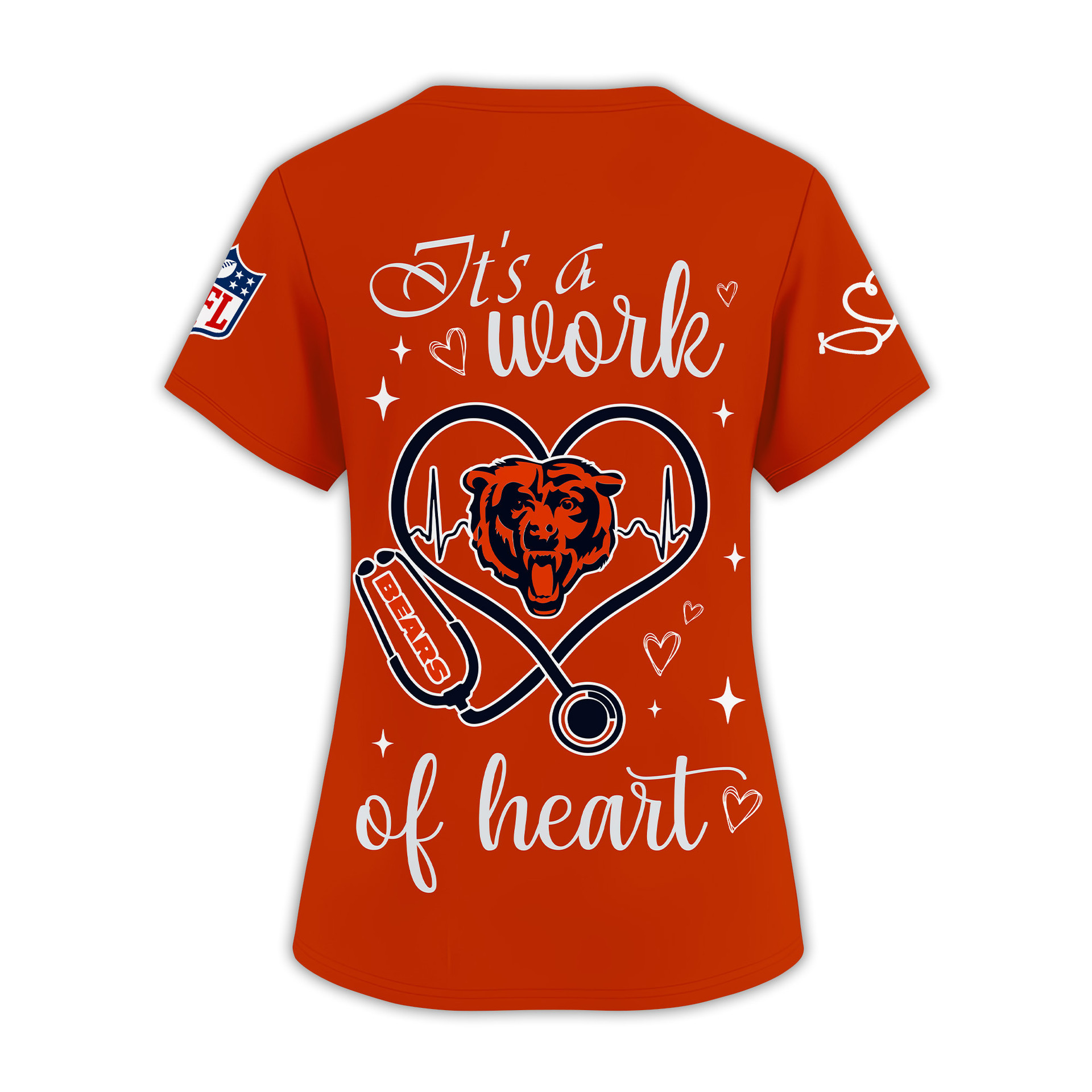 Chicago Bears | Premium NFL Nurse Pride 3D Shirt NY