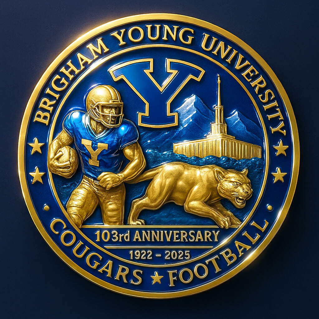 🔥Spirit of 1922” – BYU Cougars Football 103rd Anniversary Commemorative Coin