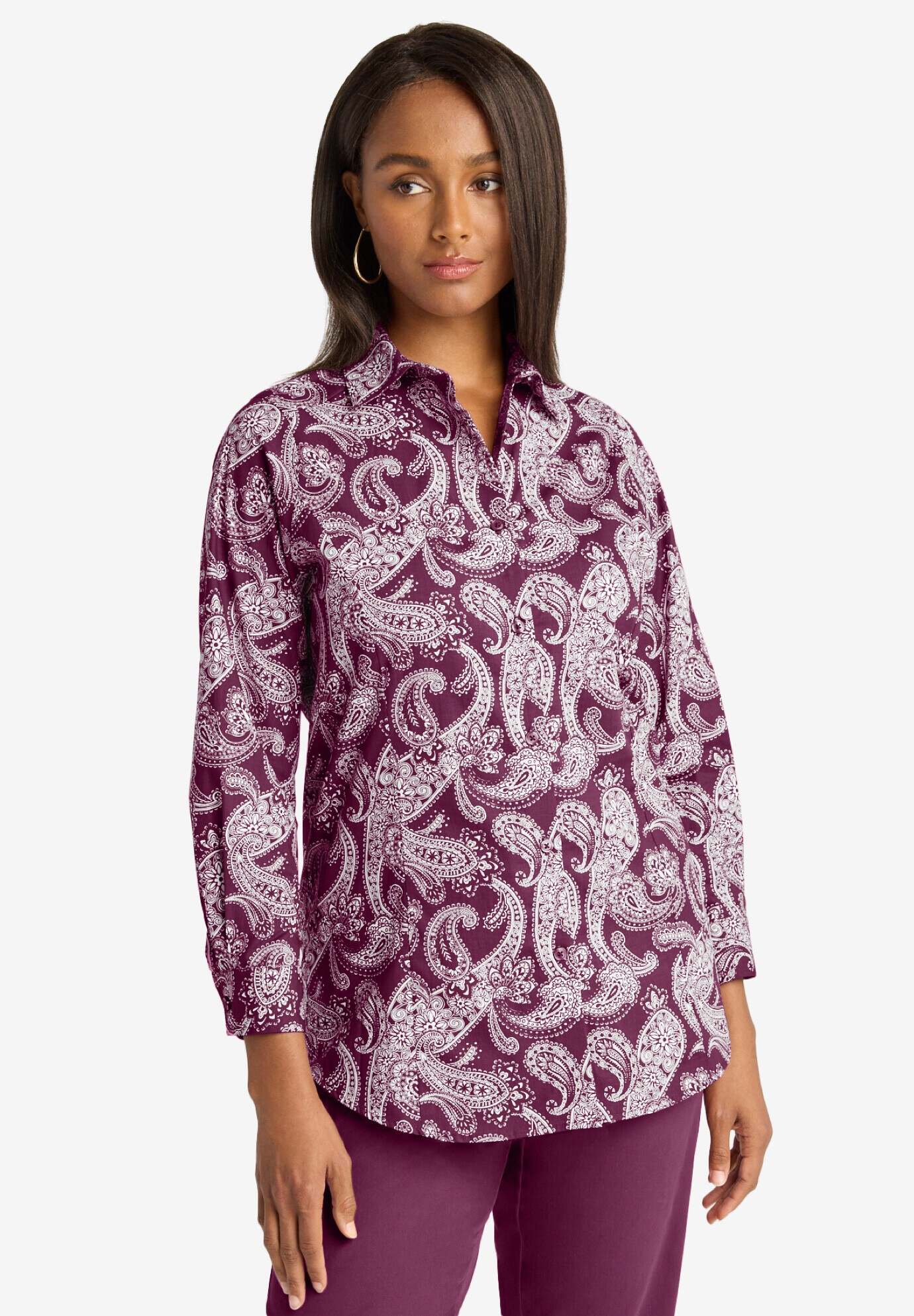 Stretch Cotton Poplin Shirt