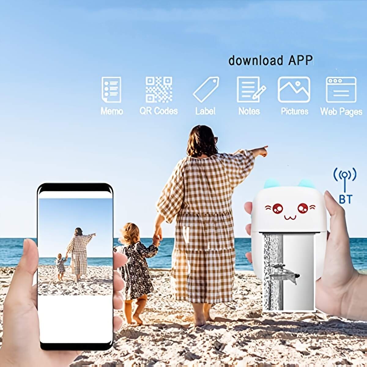 Portable Printer, Mini Pocket Wireless Thermal Printers